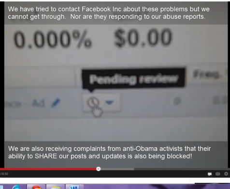 Facebook censorship anti-Obama events