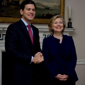 David Miliband, the former British Foreign Secretary (bff Hillary) is changing America by changing the people as CEO of the financially largest US refugee resettlement contractor. He wants 100,000 Syrians in here by the end of Obama’s term. Photo: US Embassy London -- Flickr (CC BY-ND 2.0) .